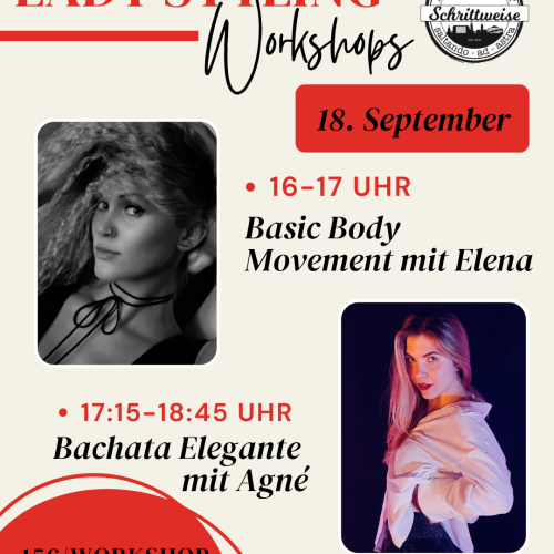 Social Media Beitrag Lady Styling Workshop Tanzstudio Schrittweise